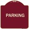 Signmission Designer Series Sign-Parking, Burgundy Heavy-Gauge Aluminum Sign, 18" x 18", BU-1818-23478 A-DES-BU-1818-23478 - alternate 1